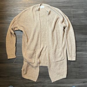 Tan cardigan